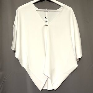NWT- Express butterfly top in pure white